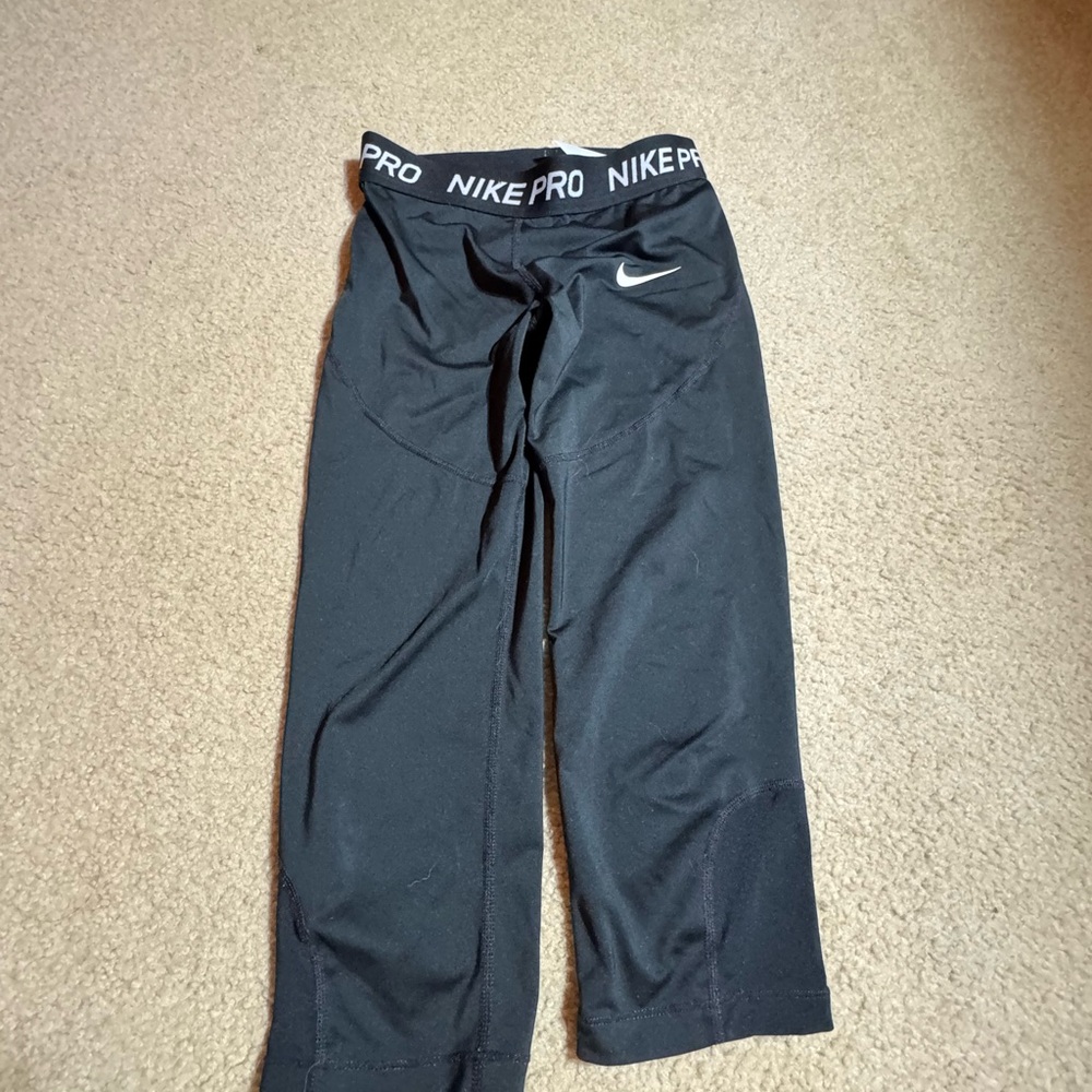 Nike Pro Kids Black Leggings